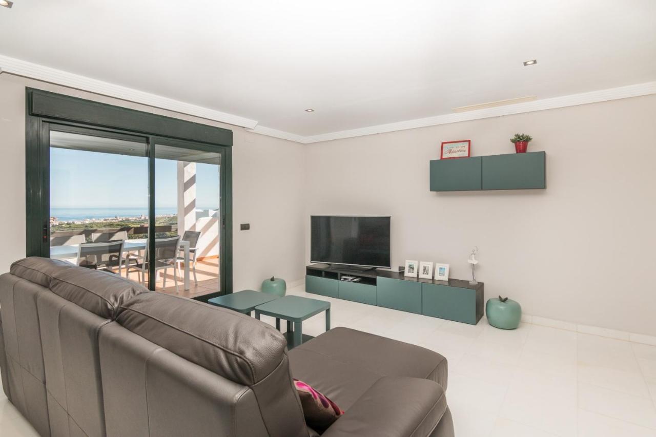 Apartamento 2186-Luxury Sea View Penthouse In Casares Costa Exterior foto